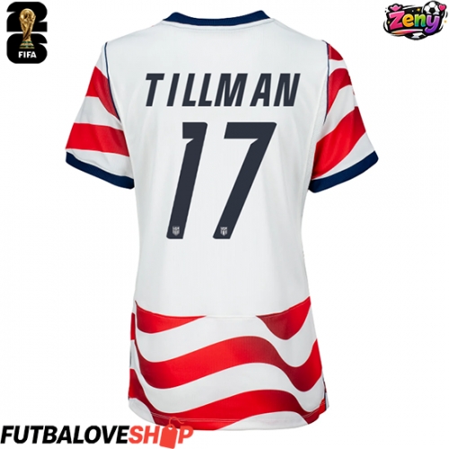 Dres Spojené štáty Malik Tillman #17 Domáci pre Ženy MS 2026 Krátky Rukáv